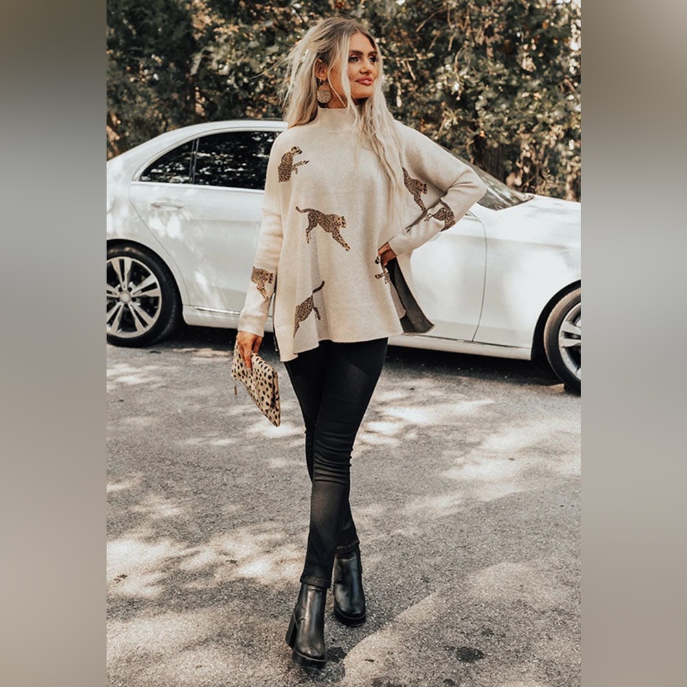 Chic Cheetah Sweater